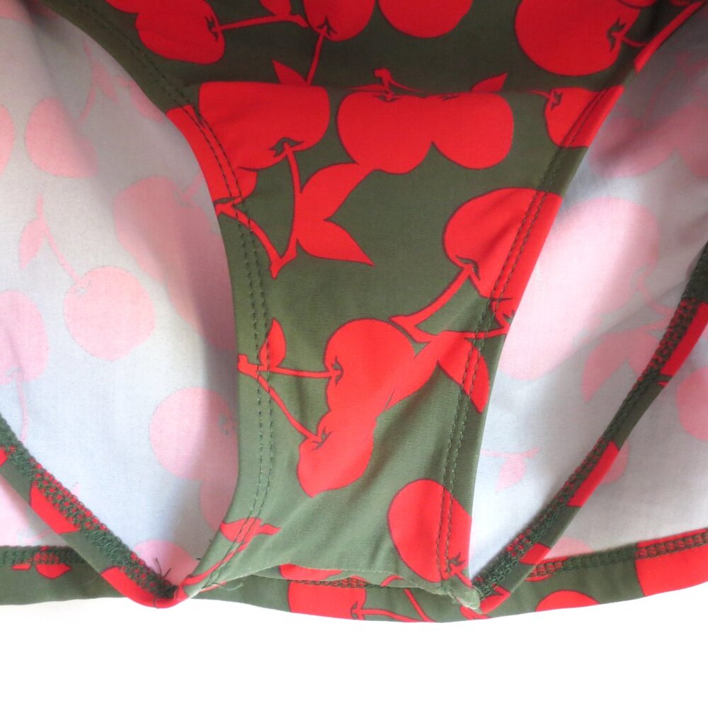 ATHENA WOMEN'S TOP/SKIRT 2PC SWIM SUIT CHERRIES Sz-6 - Picture 6 of 8